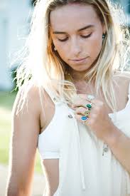 Natural Stone Ring Amber