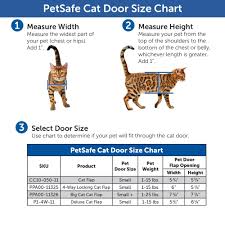 petsafe 6 1 4 in x 5 1 2 in 4 way locking with tunnel cat pet door