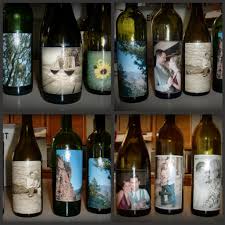 Bridal Shower Mod Podge Wine Bottle Centerpieces Pics Of Nicole And Ryan Cool Idea Wine Bottle Centerpieces Bridal Shower Wine Picture Wedding Centerpieces