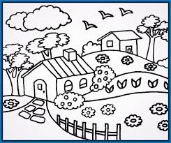 Dibujos Para Colorear Paisajes