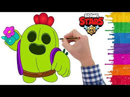 How to draw max | brawl stars. Spike Karakteri Nasil Cizilir Brawl Stars Cizimi Youtube Brawl Kids Songs Drawings