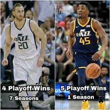 Let's have some fun, jazz fans! Donovan Mitchell And Gordon Hayward Playoff Wins For The Utah Jazz Ac3 Utah Jazz Donovan Mitchell Nba Stars