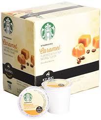 Crème brûlée flavored coffee k cup pods starbucks at home. Starbucks Caramel Flavored K Cup Packs 32 Count Amazon Com Grocery Gourmet Food