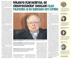 Jun 21, 2021 · el papa se reunió este sábado en el vaticano con juan carlos cruz, una de las víctimas de pederastia más conocidas del exsacerdote chileno fernando karadima que además ha sido recientemente incluido en la comisión pontificia para la protección de menores. Vf4mn5c6h90shm