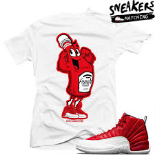 Black And Yellow Jordans 12 Shirt Match Gym Red 12 Jordan Retros Fresh Sauce White T Shirt Sneaker Match Sneaker Match Tees Shirt Design Inspiration