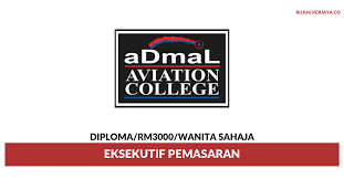 Admal aviation college, sepang, malaysia. Jawatan Kosong Terkini Admal Aviation College Eksekutif Pemasaran Kerja Kosong Kerajaan Swasta