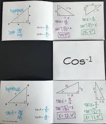 Inverse Trig Ratios Foldable High School Math Classroom Math Interactive Notebook Teaching Geometry