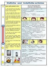Definite And Indefinite Articles Definite And Indefinite Articles English Articles Practice English Grammar