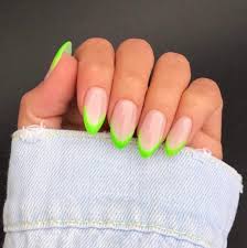 #nails #nail art #31dc2018 #green #green nails #marble #dry marble #drip marble #marble nails #green marble. 15 Bright Neon Nail Designs Wonder Forest