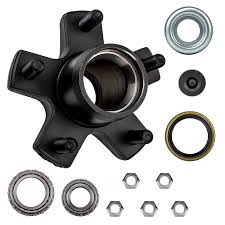 Related:trailer hub assembly 5 lug trailer hub kit trailer hub 5 lug. 5 Bolt On 5 Trailer Hub With 1 3 8 X 1 1 16 Bearings L68149 X L44649 Hubs Hubs Drums Bearings Parts Products