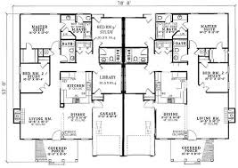 Custom Duplex Plan 4 Bedroom 3 Bath Duplex With Garage Duplex Floor Plans Duplex Plans Garage Floor Plans