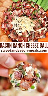 Bacon Ranch Cheese Ball Video Sweet And Savory Meals Recipe Interesting Food Recipes Best Appetizer Recipes Appetizer Recipes
