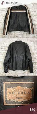 The Original Arizona Jean Company Large Jacket Brown Faux Leather Jacket Arizona Jean Company Jackets