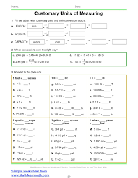 Legalclassified Converting Customary Units Worksheet Convertingcustomary Check More At Http