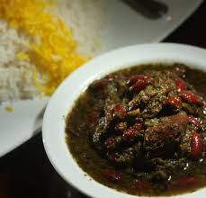 Andy baraghani's recipe includes lamb shoulder, onions, tons of fresh herbs, dried limes, and dried fenugreek leaves. Ghorme Sabzi