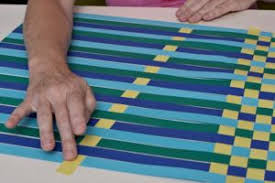 Set S Weben Aus Papierstreifen Basteln Mit Papierstreifen Tischset Kinder Papier Kind