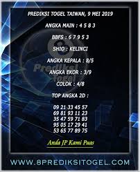 Prediksi Togel Taiwan Hari Ini 9 Mei 2019 8 Prediksi Togel Taiwan Manila 1 Mei