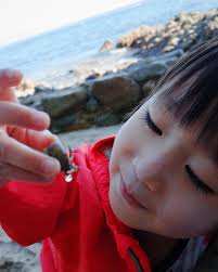 赠儿春风几笔蓝 a few spring breezes in purple