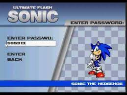 From the main menu, select password. Ultimate Flash Sonic Unlock All Cheats Password Youtube