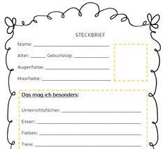 Alderney ˈɔːldənɪ französisch aurigny auregnais. 15 Steckbriefe Ideen Steckbrief Grundschule Unterricht Ideen