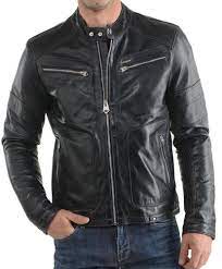 New Men S Leather Jacket Black Slim Fit Motorcycle Real Lambskin Stylish Mj66 Black Leather Jacket Men Leather Jacket Men Mens Leather Jacket Biker