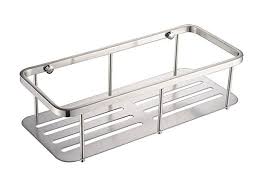Konhard Cs005 Wall Mounted Stainless Steel Bathroom Shower Caddy Rust Proof Brushed Steel Stainless Steel Bathroom Shower Caddy Brushed Steel
