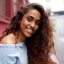 Golden brown highlights) heat safe natural hair | layered long wavy wig with bangs. Wavy Texture Hair Rules