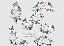 Christopher knight home roseville blue floral accent lounge chair, decorative club chair in blue flower and vines pattern 4.5 out of 5 stars 157 $251.61 $ 251. White Pink Watercolor Flowers Clipart Collection By Patishop Art Thehungryjpeg Com