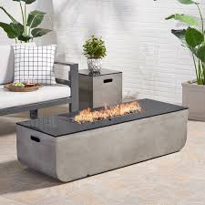 An propane systems • community propane tanks: Luvana Outdoor With Tank Holder Concrete Propane Fire Pit 95 00