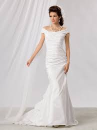 Portrait Neckline Wedding Dress Bride A Softly Draped Bridal Taffeta Gown With A Portrait Court Train Wedding Dress Wedding Dress Necklines Wedding Dresses