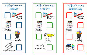 5 Free Printable Chore Charts For Kids Money Saving Mom