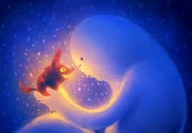 An episode about snow golem befriended with a firewolf pup, although they were in different element. Thank You Adventuretime