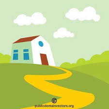 Publicdomainvectors Org House In The Nature In 2020 Free Clip Art Owl Art Clip Art