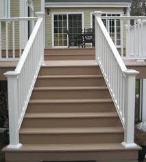 Find deals on products in building supply on amazon. Azek Composite Deck In Brownstone And Railings In White Exterior Exterior Design Wooden Decks House Exterior
