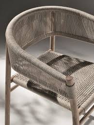 Stackable Rope Garden Chair Kilt By Ethimo Furniture Dining Chairs Woven Chair Rattan Chair