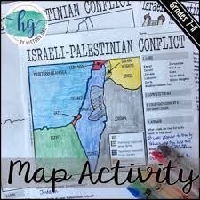 The following map shows you the division of land between israel and palestine from 1948 to 2005. Israeli Palestinian Conflict Map Activity Print And Digital By History Gal