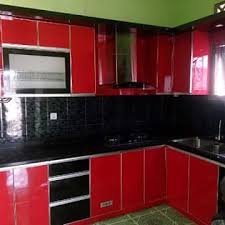Kitchen set aluminium ini memiliki lemari samping yang besar, lemari bagian atas, lemari loker bagian bawah, dan dilengkapi dispenser air (hangat dan dingin). Kitchen Set Minimalis Di Bekasi Kitchen Set Sumber Rejeki
