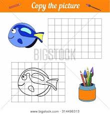 2) click on the coloring page image in the bottom half of the screen to make that frame active. Fish Coloring Book Vector Photo Free Trial Bigstock