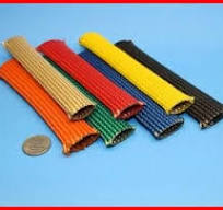 Fiberglass Braided Sleeve with Acrylic Saturant