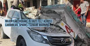 Haiti is bracing itself for possible tsunami waves along its coast, after a giant 7.0 earthquake struck the caribbean country on saturday afternoon. Hpkv Jz85gr6fm