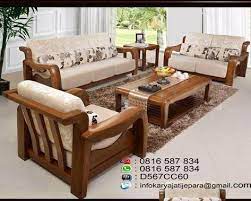 Kursi Tamu Minimalis Klasik Ini Adalah Dibuat Dengan Bahan Material Kayu Jati Tpk Dan Dibuat Dengan Kontru Wooden Sofa Designs Wooden Sofa Set Sofa Set Designs