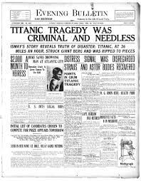 This is the best option for anyone who also wants to receive modern newspapers in addition to historical articles. Titanic Disaster Newspaper Articles 1912 1922 Downlo Paperlessarchives Com