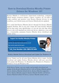 ©2021 konica minolta business solutions (canada) ltd. Konica Minolta Drivers
