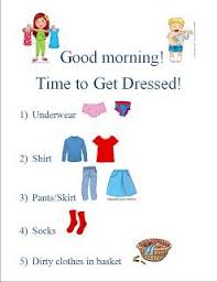 Getting Dressed Visual Schedule Visual Schedule Preschool Speech Therapy Shape Activities Preschool