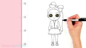 On coloring pages pictures printable sheets and easy jojo siwa from easy drawings of jojo siwa jojo siwa coloring sheets dancer coloring pages hand drawing by jojo from easy drawings of jojo siwa. How To Draw A Jojo Siwa Doll