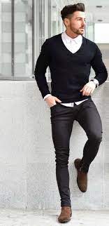 Black Jeans Outfits For Men 18 Ways To Wear Black Jeans Guys Smart Casual Men Smart Casual Wear Jeans Outfit Men
