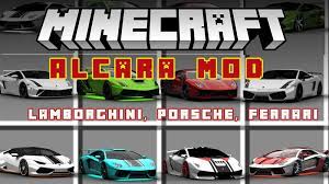 This mod for mcpe 1.17 is suitable for the earliest versions of the game and adds ten new vehicles, including cars. Alcara Mod 1 15 2 1 12 2 1 7 10 Drive Lamborghini Porsche In Minecraft