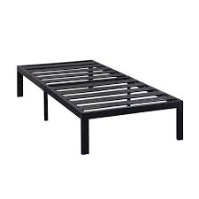The extra twin mattress in the garage was ideal for this type of occasional use, so we started looking at bed frames to make it a proper bed. Twin Xl Metal Platform Bed Frame With Heavy Duty Steel Slats Fastfurnishings Com