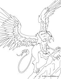 Greek Fabulous Creatures And Monsters Coloring Pages Griffin The Majestic And Powerful Creature Monster Coloring Pages Coloring Pages Free Coloring Pages