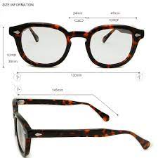 Comprar Oculos Masculinos Esnbie 47mm High Quality Johnny Depp Glass Eyewear Frames Men Vintage Round Frame Glasses Mens Retro Optical Frame Rx